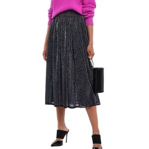 CHRISTOPHER KANE Iridescent leopard-print stretch-jersey midi skirt mesh $745 L